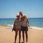 am Strand der Algarve