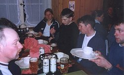 gemütliches Abendessen